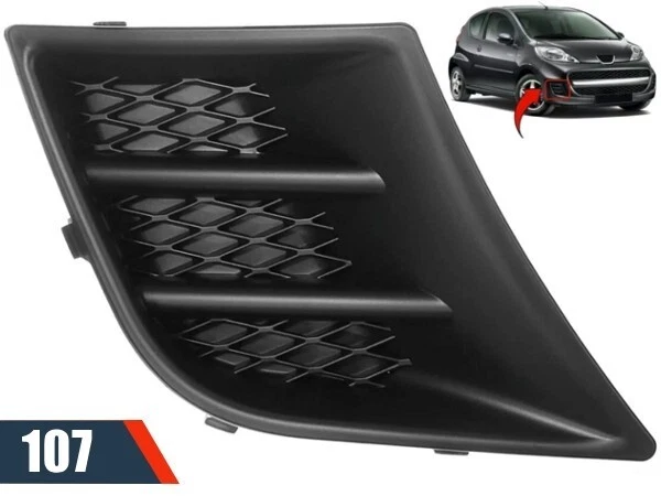 Couvercle Antibrouillard Ruelen Gauche Chrome - Pour Peugeot 207 Sport 2006-2009 - Accessoire Auto