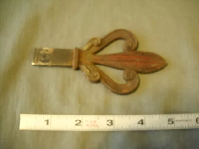 Original Antique Edwardian/1920's Double Coat Hook Old Metal