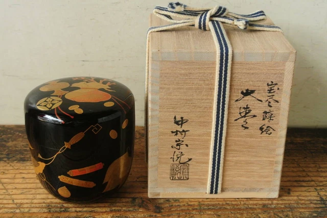 NATSUME JAPANESE TEA Caddy Muneyoshi Nakamura Kaizo Kaorikai Daijinjin ...