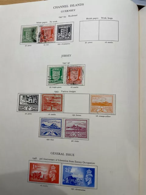 Channel Islands GV1 stamps