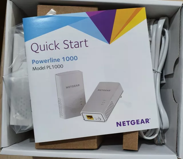 NETGEAR PL1000-100UKS PL1000 Powerline 1000 Mbps 1 Gigabit Ethernet Port 3