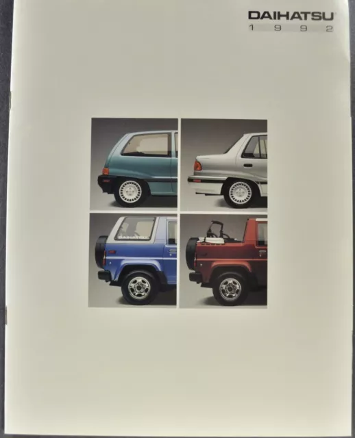 1992 Daihatsu Catalog Sales Brochure Charade Rocky 4x4 Excellent Original 92