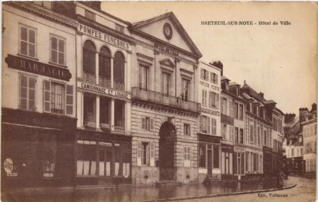 CPA BRETEUIL-sur-NOYE Hotel de Ville (376895)