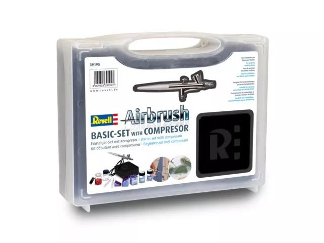 Revell 39195 - Zubehör - Airbrush Starter Set Mit Kompressor - Neu