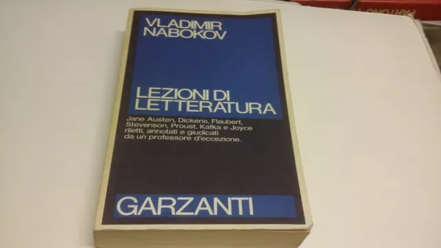 VLADIMIR NABOKOV - LEZIONI DI LETTERATURA - GARZANTI, 1982, 25s22
