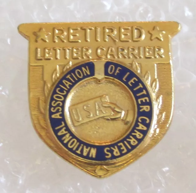 Vintage National Association of Letter Carriers Union Retired Member Award Pin