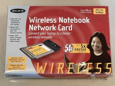 CARTE WIFI 32 BIT WIRELESS NOTEBOOK NETWORK CARD BELKIN 