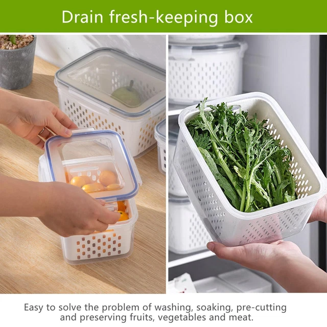 FOOD STORAGE CONTAINER Produce Saver Container for Fruit Vegetable