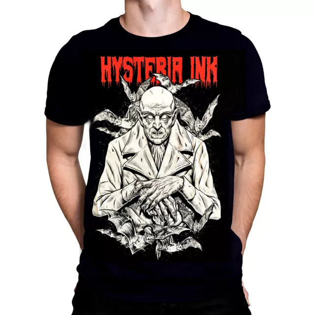 NOSFERATU - Dark Art -  Men T-Shirt, Vampires, Horror, Bats