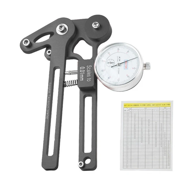 Durable Spoke Tension Meter Tensiometer Wheel Manufacturing Tool Wire Tension