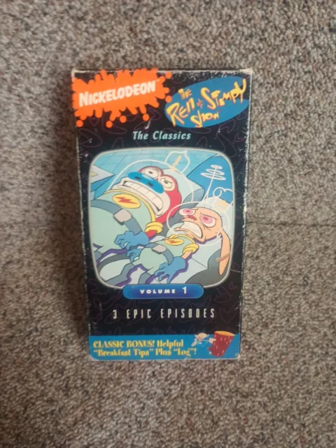 The Ren and Stimpy Show The Classics Volume 1 VHS Video Tape NICKELODEON 1993