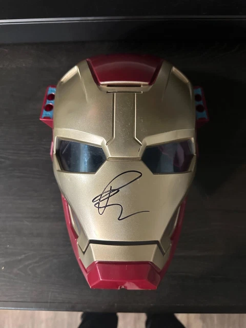 Robert Downey Jr Signed Autographed Iron Man Mask