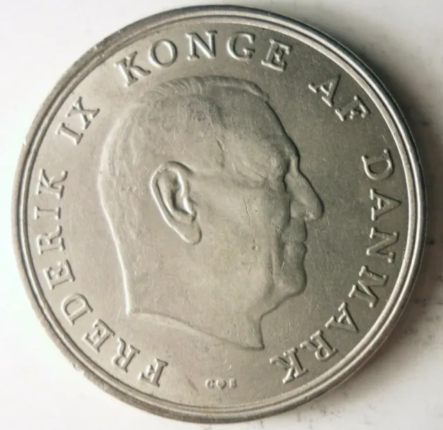 1965 DENMARK 5 KRONER - High Quality Coin - FREE SHIP - Bin #312 2