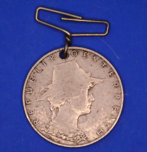 Austria 1925 10 Groschen coin medal /pendant    [26606]