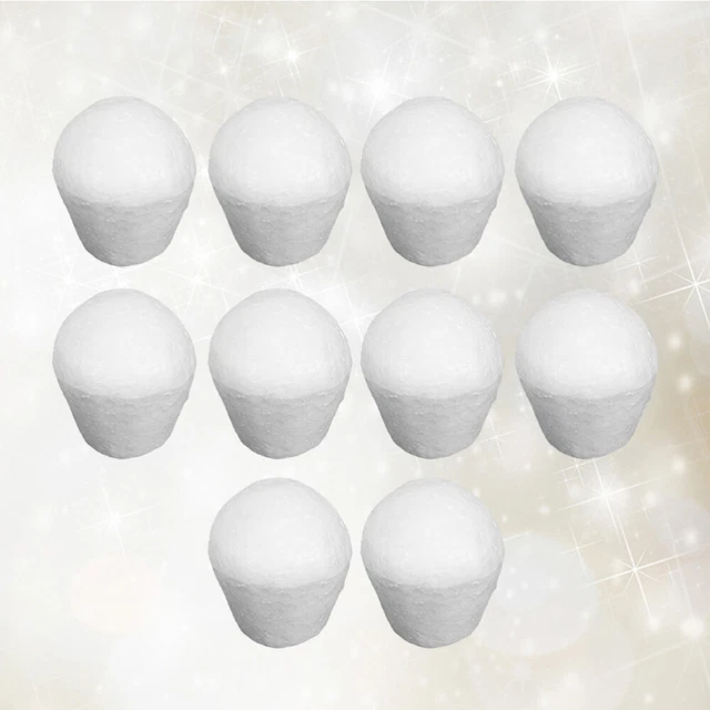 SUPVOX 100pcs Palline di Polistirolo 2cm, Sfere di Schiuma per Fai da Te, Decorazioni per Albero di Natale, Modellini, Creazioni Artigianali, Matrimoni e Festive