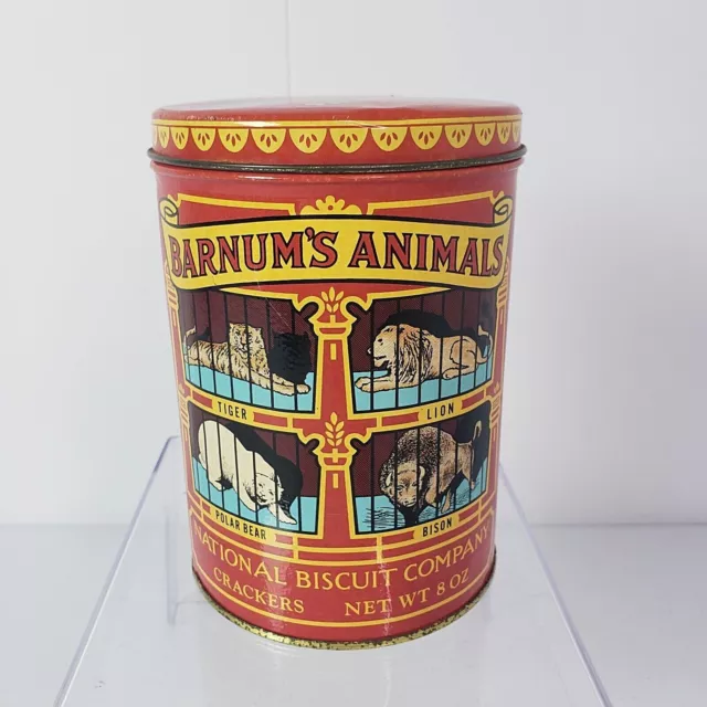 Vintage 1979 Nabisco Barnum's Animal Crackers Tin Can Replica of 1914 Design