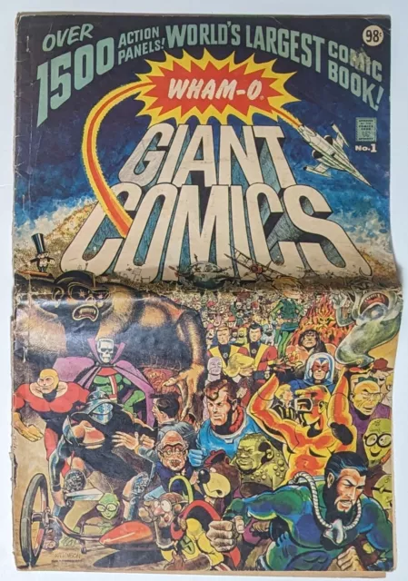 WHAM-O GIANT COMIC #1 1967 24" x 13" “WORLD’S LARGEST COMIC BOOK” WALLY WOOD