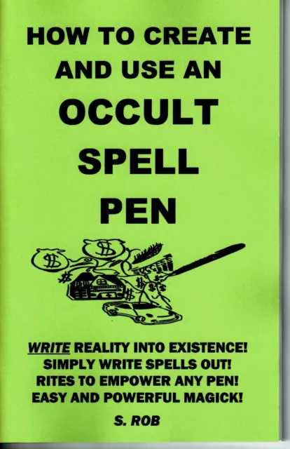 HOW TO CREATE AND USE AN OCCULT SPELL PEN book magic magick