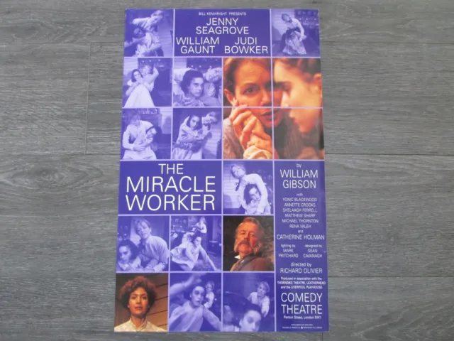Jenny Seagrove & William Gaunt in the Miracle Worker Comedy Theatre Poster