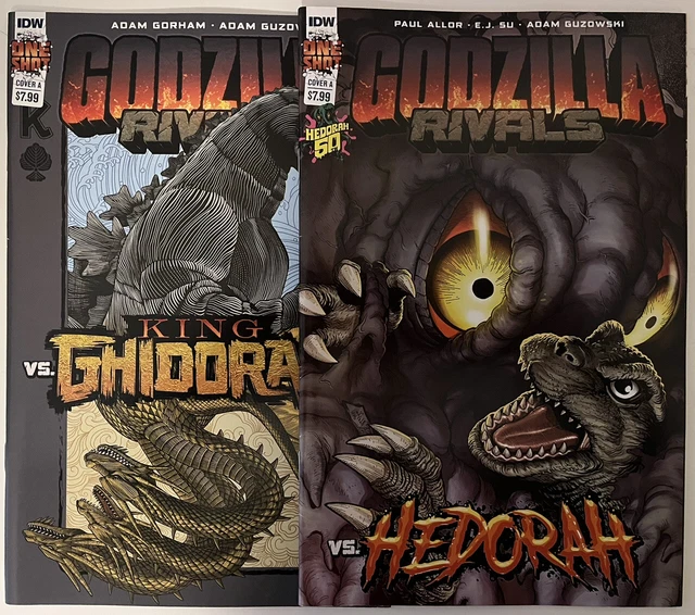 Godzilla Rivales IDW COMICS GODZILLA Rivals #1 One-Shot x 2 vs King Ghidorah & vs ...