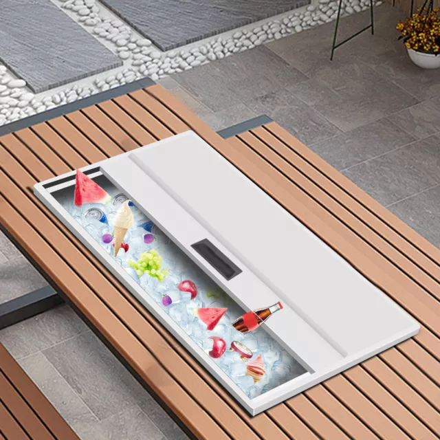 Rectangle Drop-in freezer 104L For Outdoor Dinner Party Bars Kitchens Offices