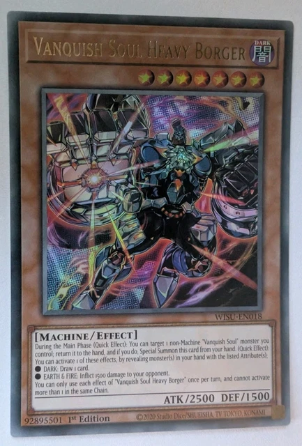 Yu-Gi-Oh! Wild Survivors: Bezwingerseele Schwerer Borger - Ultra Rare 1. Auflage - Mit Fieldcenter-Karte