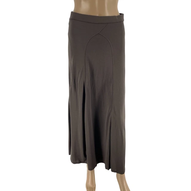 Jupe Longue Femme Michele Boyard - Taille 36 - Marron - Midi En Laine/polyester - Style Crayon - Occasion Très Bon état