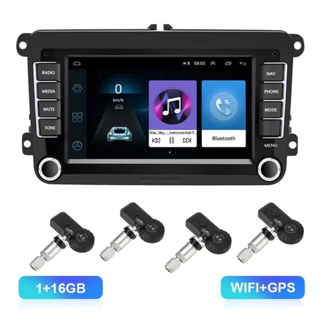 7" Car Radio For VW Transporter T5 T5.1 Passat Stereo Android 12 GPS Sat Nav BT