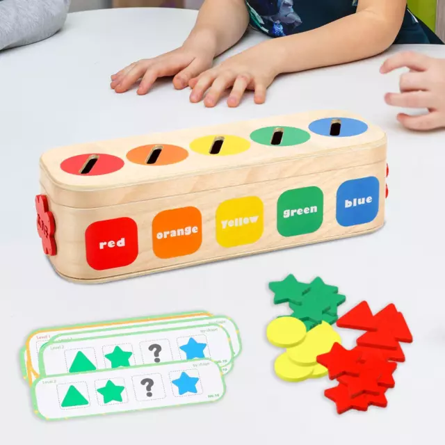 Giocattolo per l'ordinamento dei colori della forma Montessori, giocattolo per