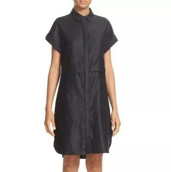 Rag & Bone Ara Shirt Dress Women's Size S - Dark Navy W/ Tie-Back Detail