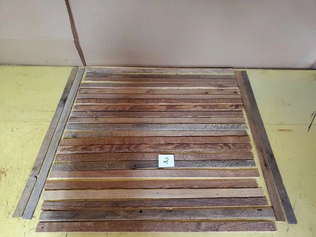 78 pc RECLAIMED RED BARN LUMBER WOOD THIN CRAFTING FREE SHIPPING