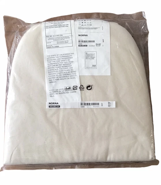 IKEA NORNA CHAIR Pad 500.802.64 Laila Natural Cotton Brand New £28.74
