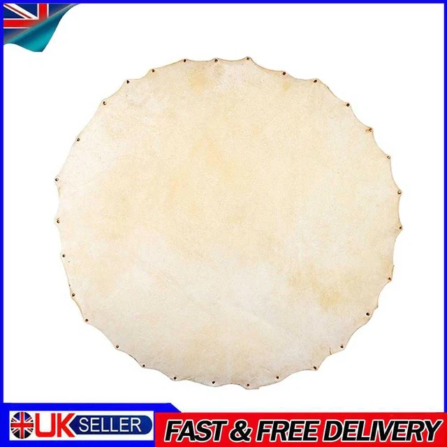 Drum Goat Skin Head for African Tambourine Percussion Drum Part (Diameter 370mm)