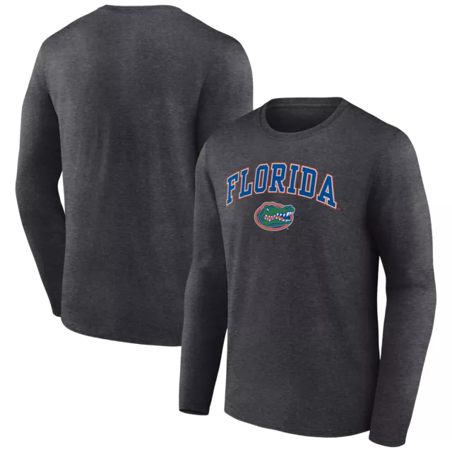 Men's Fanatics Branded Charcoal Florida Gators Campus Long Sleeve T-Shirt