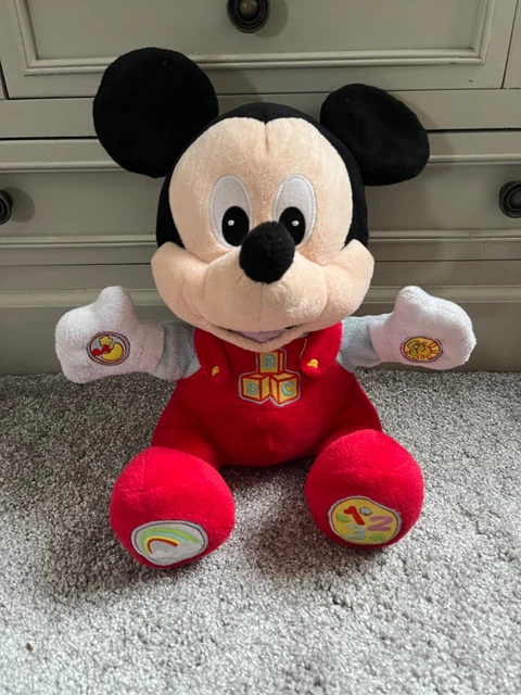 DISNEY MICKEY MOUSE play and learn interactive plush 12” soft toy £5.91 ...