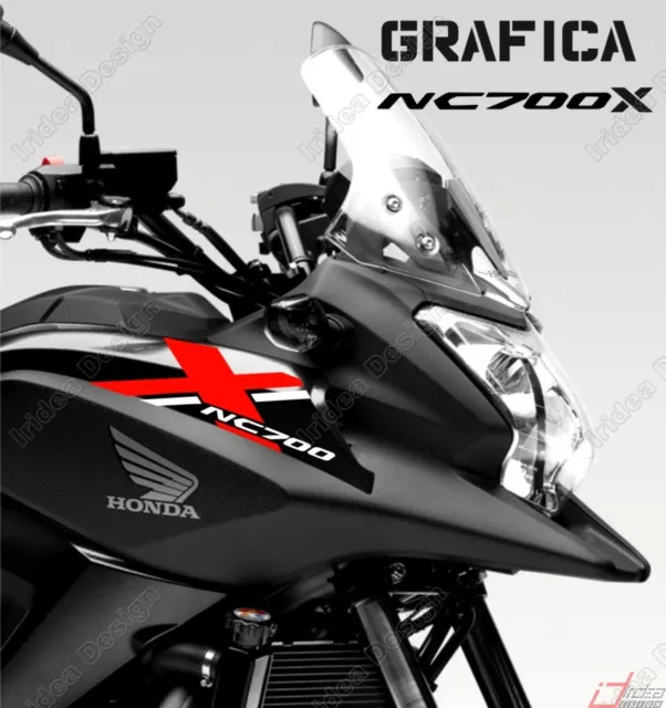 Adesivi Decal Stickers Per Honda Nc700X Nc 700 X Racing Carena Grafica Bianco R