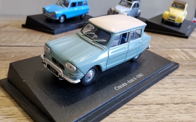 NOREV 1/43 Citroën Ami 6 Bleue - Miniature Plastique Collection - Réf 54