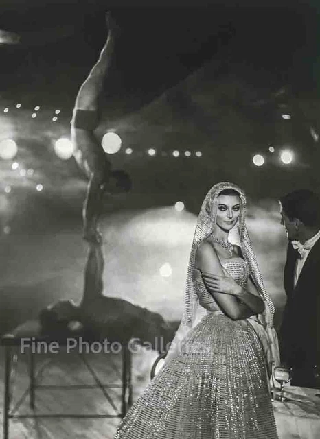 1950s Vintage RICHARD AVEDON Dior Female Fashion Moulin Rouge Duotone Photo Art