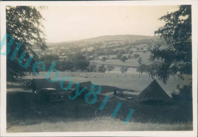 Girl guide Camp site Waddow Hall Near Clitheroe Lancashire 1941 3.25 x 2.25 inch