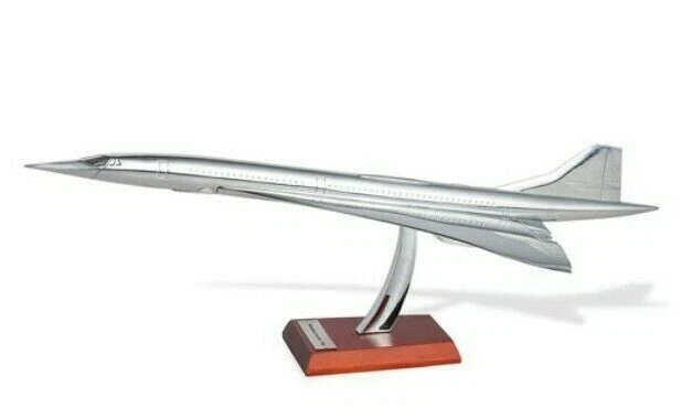 Maquette Avion Concorde Aérospatiale 1969 échelle 1/200 - 30 Cm Couleur Argent - OPO 10 - Neuf