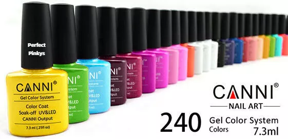 Elite99 Nail Gel Polish LED UV Soak-Off CANNI Colours Base Top Matt Rubber Coat 2