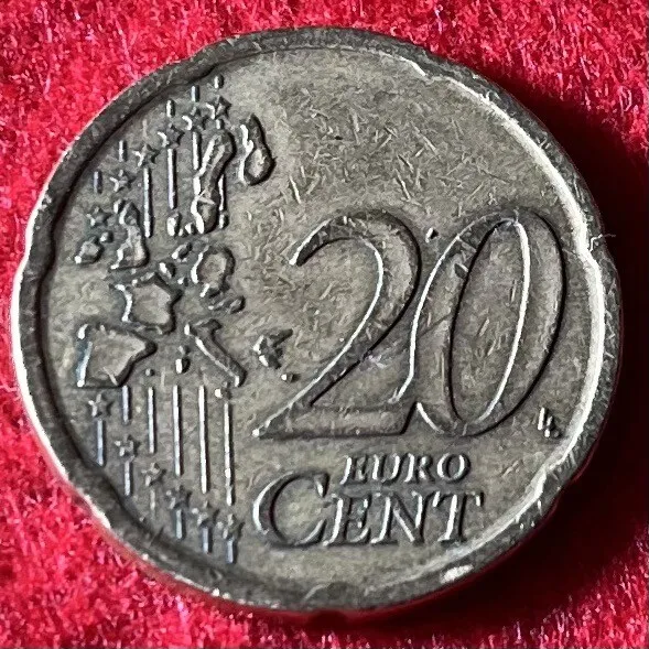 Très rare Pièce  (fautée) de 20 centimes d’euro  Espagnol de 1999