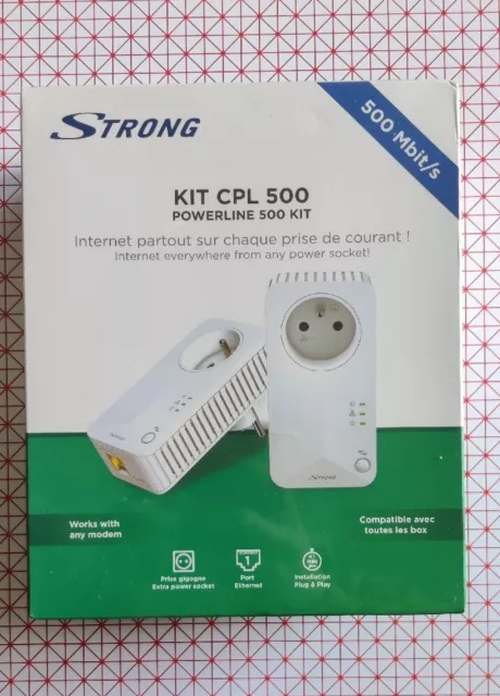 Strong - Kit de 2 adaptateurs CPL 1000 Mbits - CPL Courant Porteur