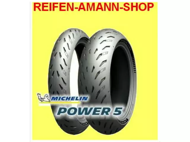 Michelin Power 5 Motorradreifen Satz  120/70ZR17 + 190/55ZR17
