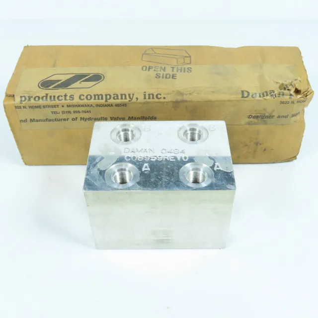 Daman C08959 2 Space D03 Valve Aluminum Hydraulic Manifold