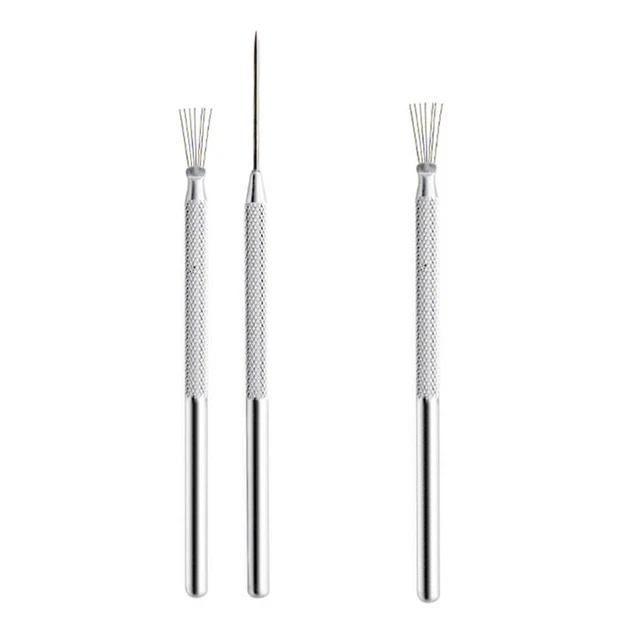 Kit 5 Outils Sculpture Silicone - Pinceaux Pour Drawing Gum, Argile, Céramique (Formes Variées)