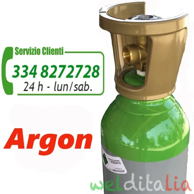 Bombola Argon 14 Litri Ricaricabile  200 Bar  Purezza 99,9% Carica