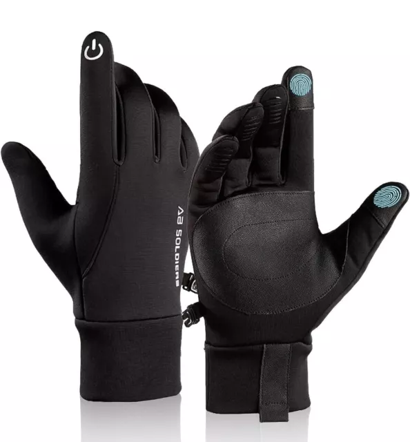 Guanti Moto Invernali Impermeabile Guanti Moto Antivento Touchscreen Taglia  Xl