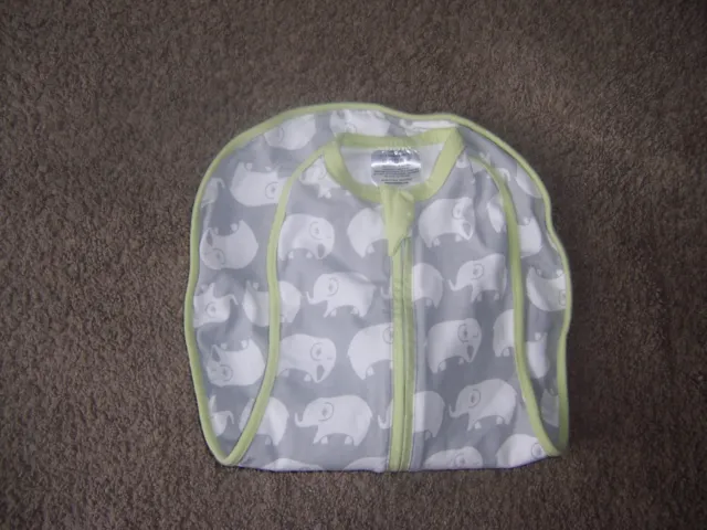 Woombie baby swaddle  elephants 0-3 months