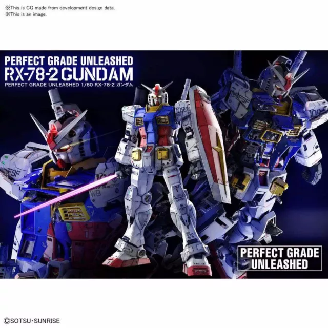 Pg Gundam Rx-78-2 Unleashed - Pg 1/60 - Bandai Model Kit - 30Cm